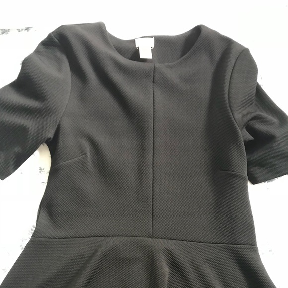 Black Peplum Top - Picture 1 of 2